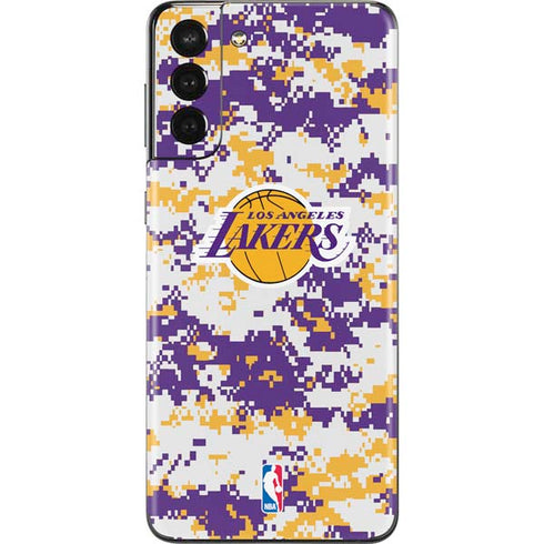 NBA Los Angeles Lakers Digi Camo Galaxy S21 Plus 5G Skin